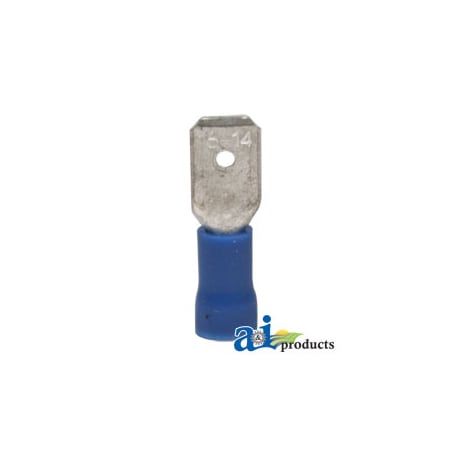 A & I Products Male Disconnects, Insulated, Wire Size 16-14, Tab Size .250, 10 Pk 3.75" x4" x2" A-R19